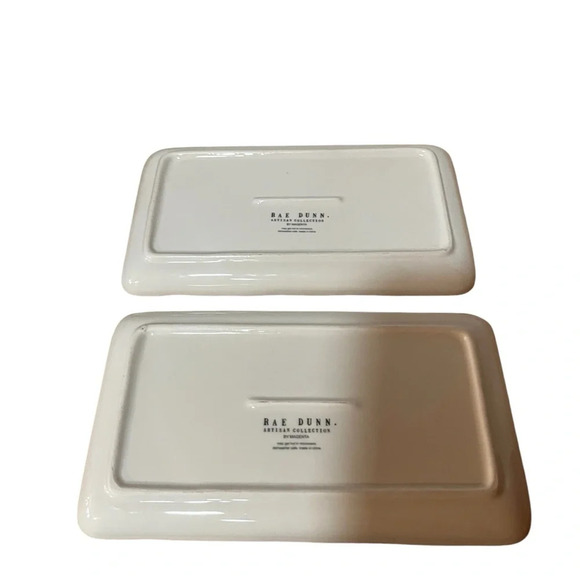 Rae Dunn Hello and Junk serving plates - Picture 2 of 4